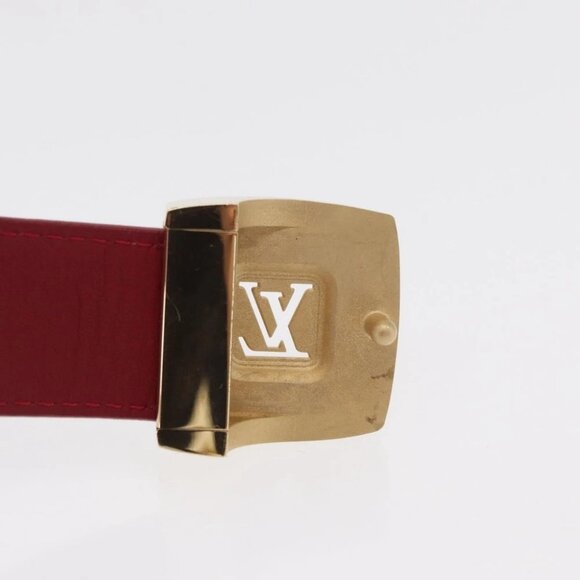 LOUIS VUITTON Multicolor Ceinture LV Cut Belt White M9682W LV Auth 156683V main image 6
